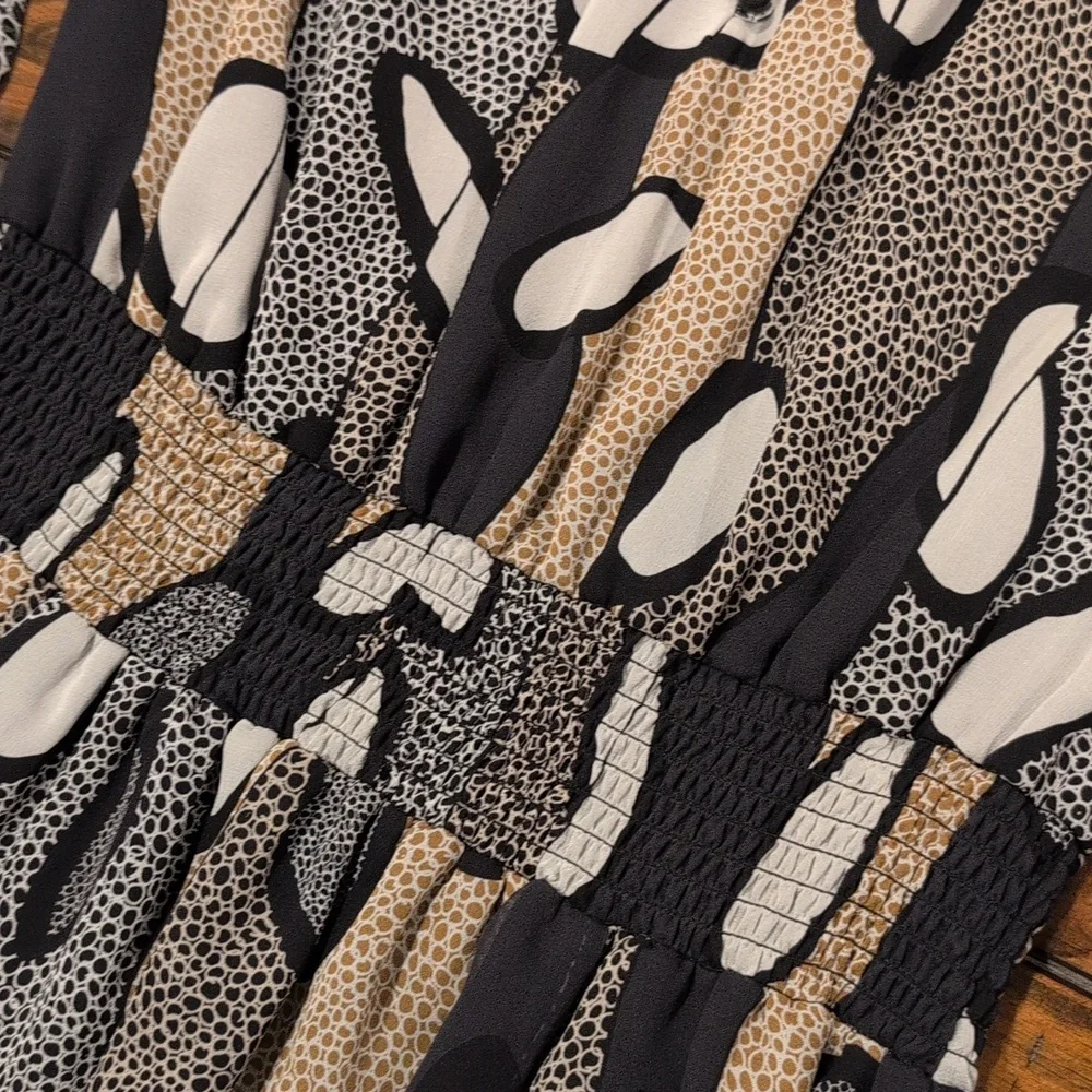 Diane Von Furstenberg Kelley Silk Avant Garde mini Dress Long Sleeve - Picture 4 of 10